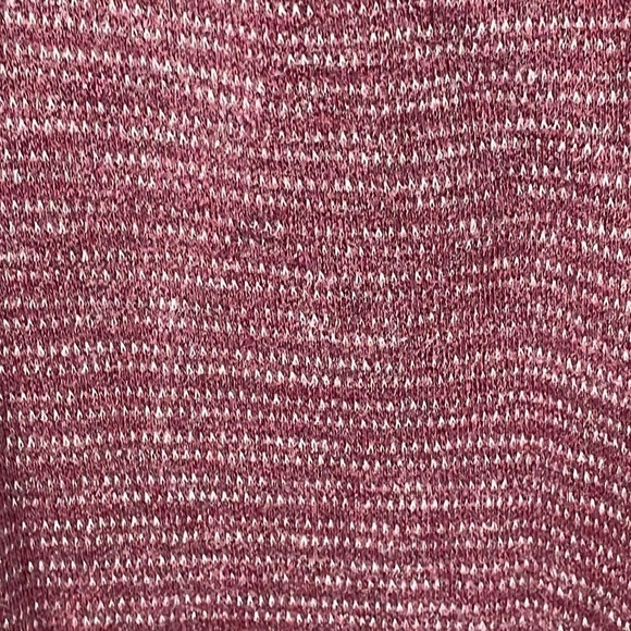 Tommy Bahama On The Double Half Zip Sweatshirt Marled Maroon Cabernet Knit - Picture 4 of 10